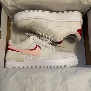 Nike Air Force 1 “Shadow” in Phantom, Echo Pink, and Red
